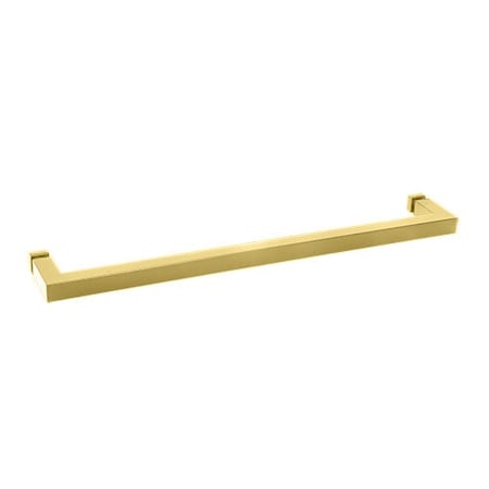 Cr Laurence Satin Brass -in SQ-in Series 24-in Square Tubing Mitered Corner Single-Sided Towel Bar SQ24SB